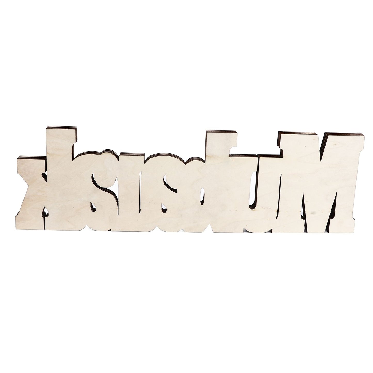 Wooden EID Letter Decoration Multilayer Carving Boxwood Wooden Eid Decorations Multilayer Carving Eid Crafts V1294-YM0523-3115220026611