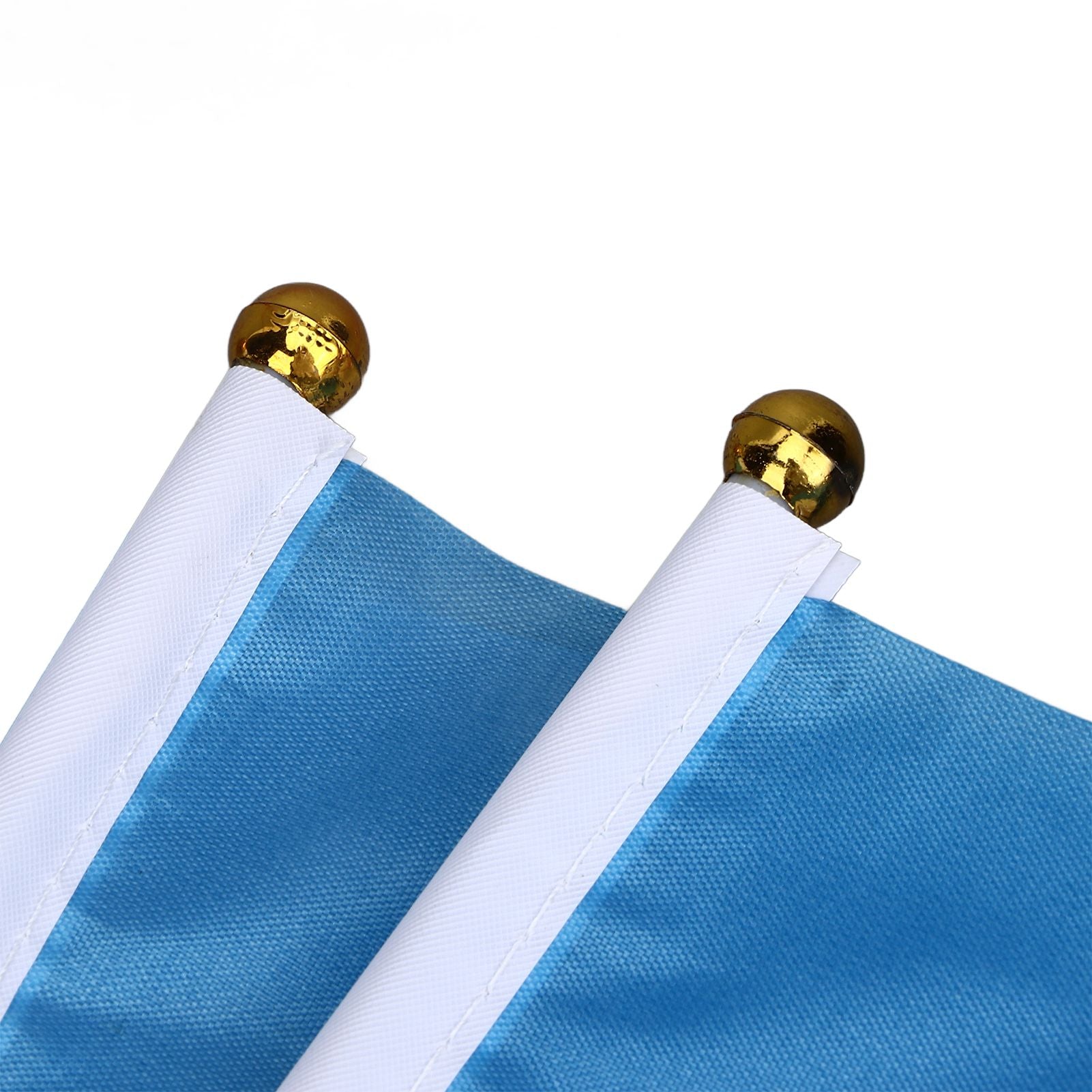 10 Set Ukraine Handheld Flags Mini Polyester Ukrainian Hand Waving Flag for Sporting Events Festive Decoration V1294-YM0523-3115220027311