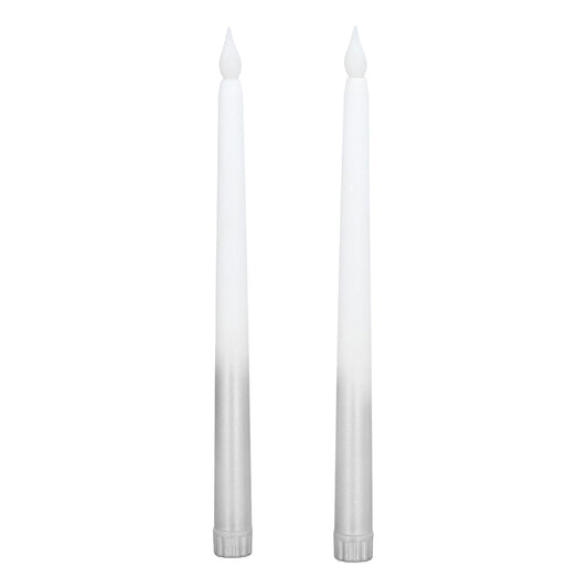 2pcs LED Taper Candles Battery Powered Flameless LED Candle Sticks for Festival Wedding Birthday Party Half V1294-YM0523-3115220027513