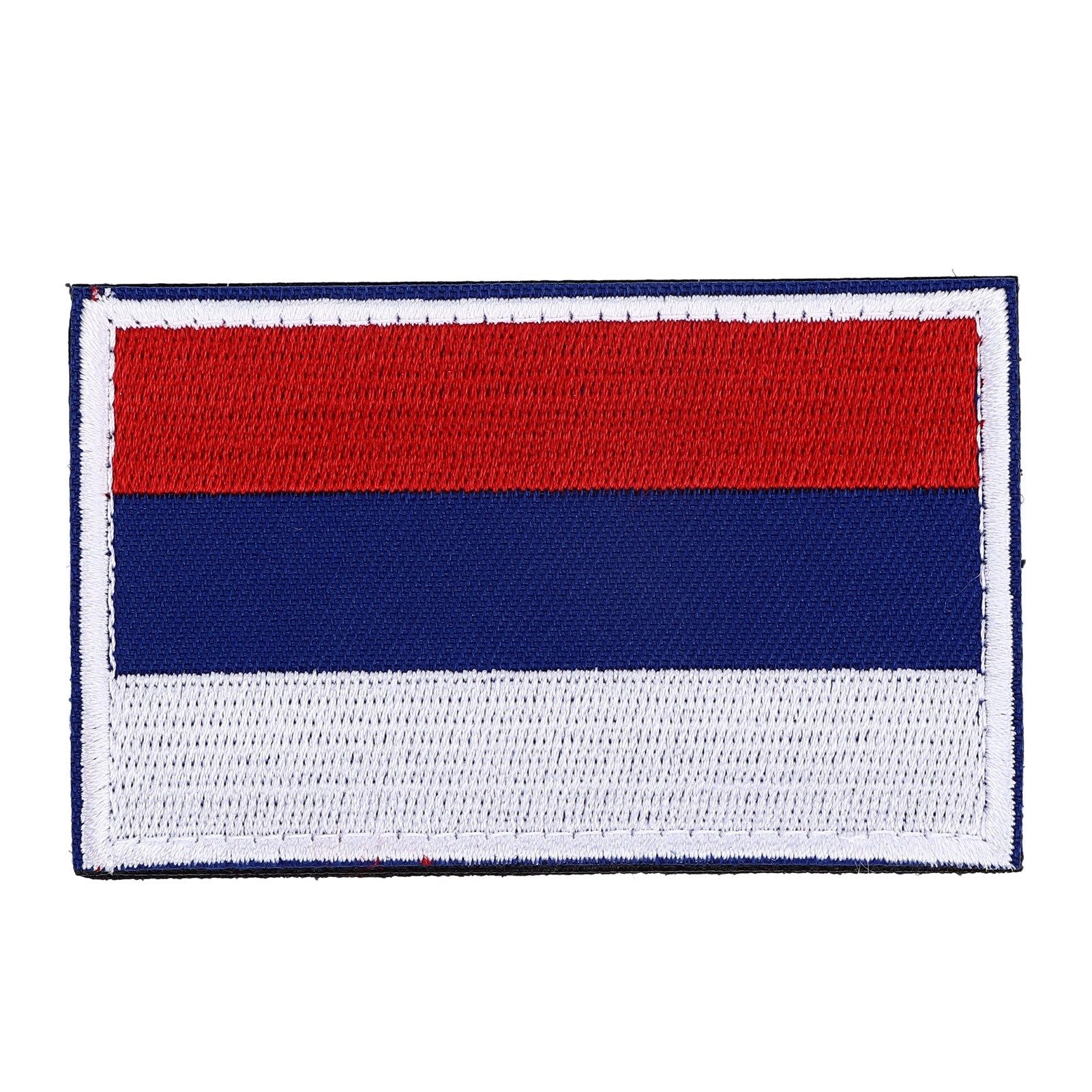European Country Flags Patch World National Hook and Loop Badge Embroidered Patch Accessory Russia V1294-YM0523-3115220027711