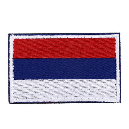 European Country Flags Patch World National Hook and Loop Badge Embroidered Patch Accessory Russia V1294-YM0523-3115220027711