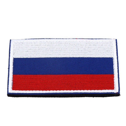 European Country Flags Patch World National Hook and Loop Badge Embroidered Patch Accessory Russia V1294-YM0523-3115220027711