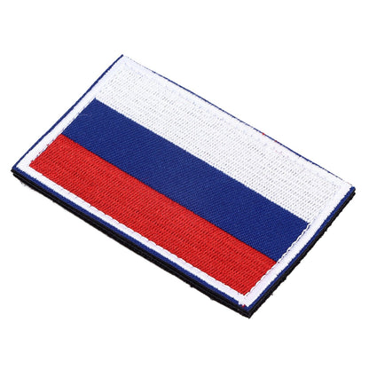 European Country Flags Patch World National Hook and Loop Badge Embroidered Patch Accessory Russia V1294-YM0523-3115220027711