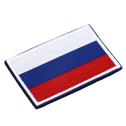 European Country Flags Patch World National Hook and Loop Badge Embroidered Patch Accessory Russia V1294-YM0523-3115220027711