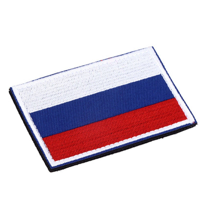 European Country Flags Patch World National Hook and Loop Badge Embroidered Patch Accessory Russia V1294-YM0523-3115220027711