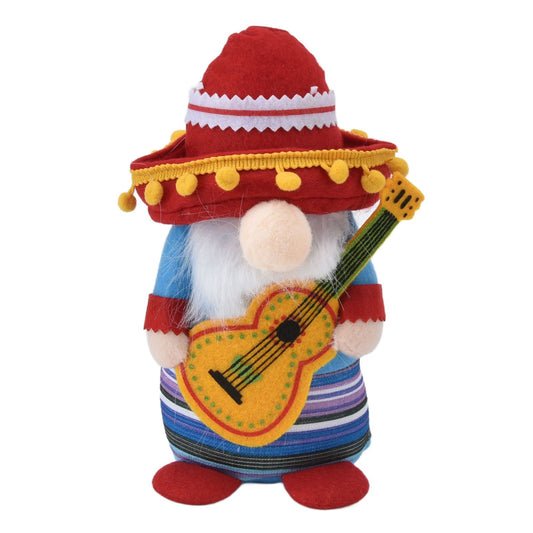 Dwarf Doll Cute Soft Lucky Prevent Fading Festival Gnomes with Musical Instruments for Halloween Props and V1294-YM0523-3115220028411