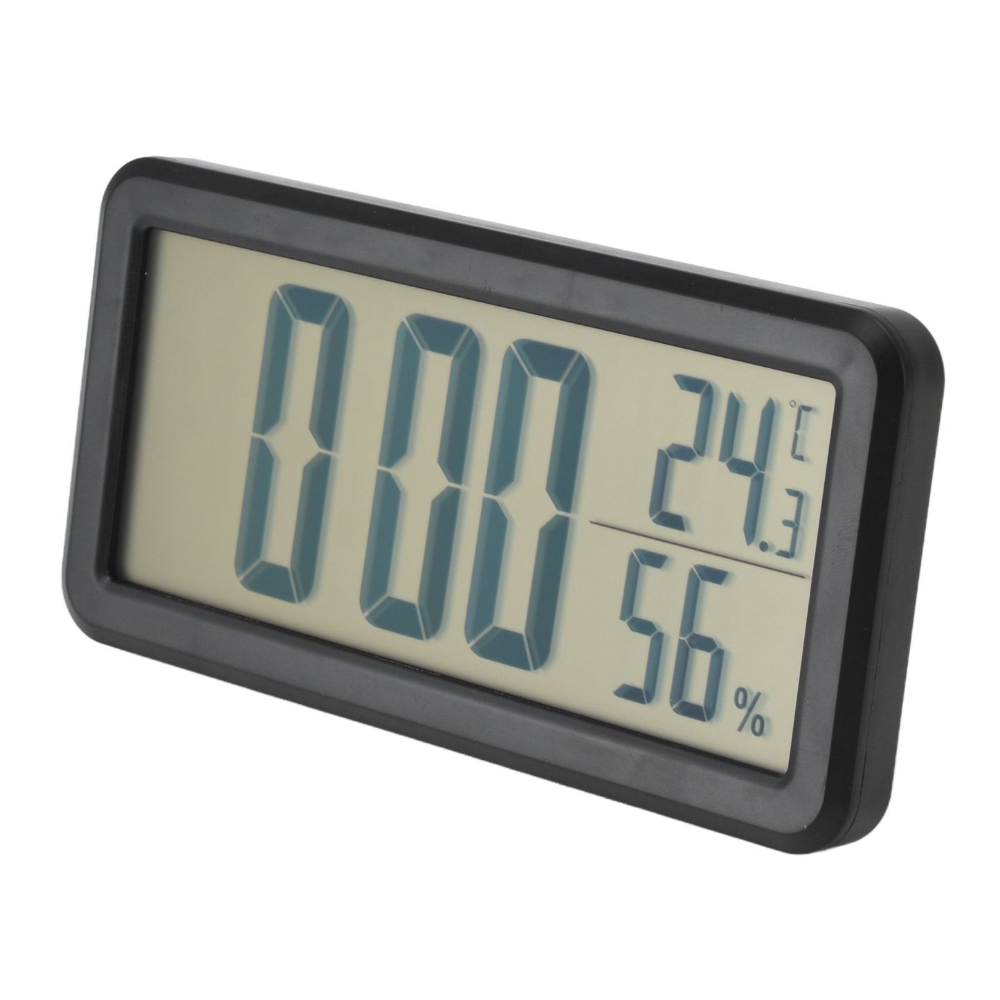 Digital Alarm Clock Portable Black Temperature Humidity Wall Mounted LCD Digital Electronic Clock for V1294-YM0523-3115220031411