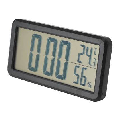 Digital Alarm Clock Portable Black Temperature Humidity Wall Mounted LCD Digital Electronic Clock for V1294-YM0523-3115220031411
