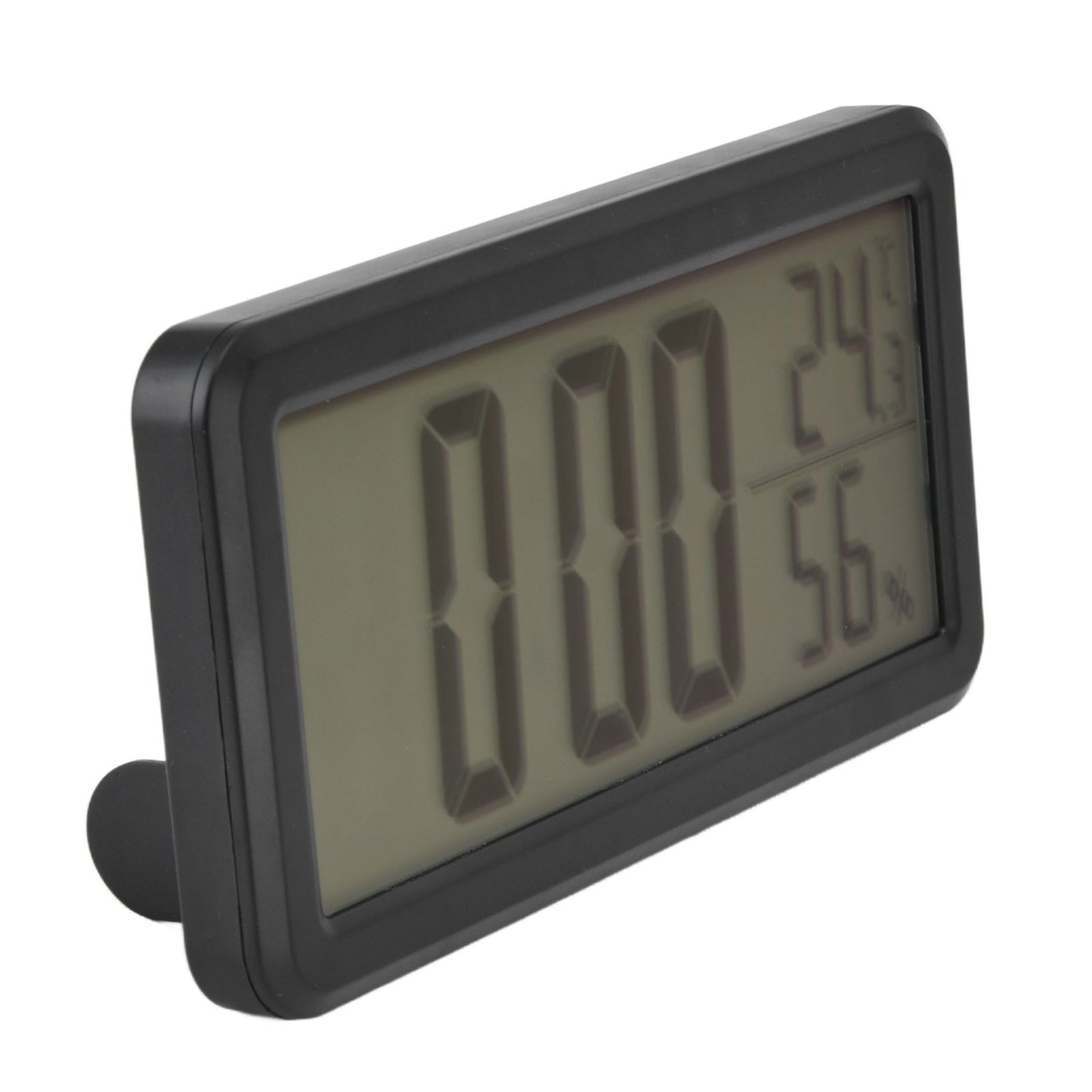 Digital Alarm Clock Portable Black Temperature Humidity Wall Mounted LCD Digital Electronic Clock for V1294-YM0523-3115220031411