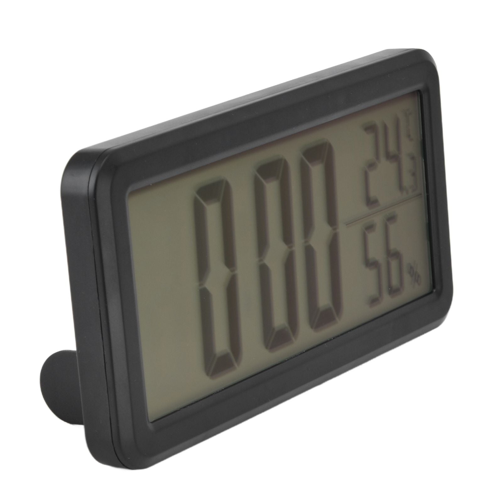Digital Alarm Clock Portable Black Temperature Humidity Wall Mounted LCD Digital Electronic Clock for V1294-YM0523-3115220031411