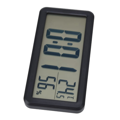Digital Alarm Clock Portable Black Temperature Humidity Wall Mounted LCD Digital Electronic Clock for V1294-YM0523-3115220031411