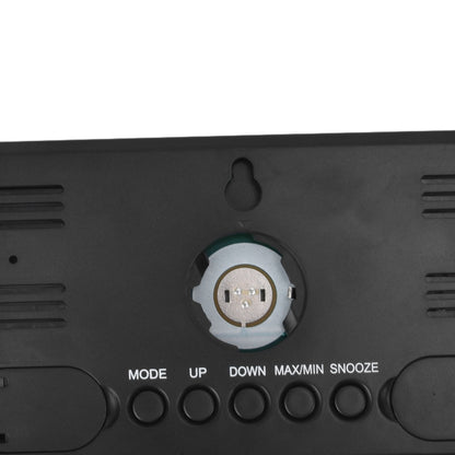 Digital Alarm Clock Portable Black Temperature Humidity Wall Mounted LCD Digital Electronic Clock for V1294-YM0523-3115220031411