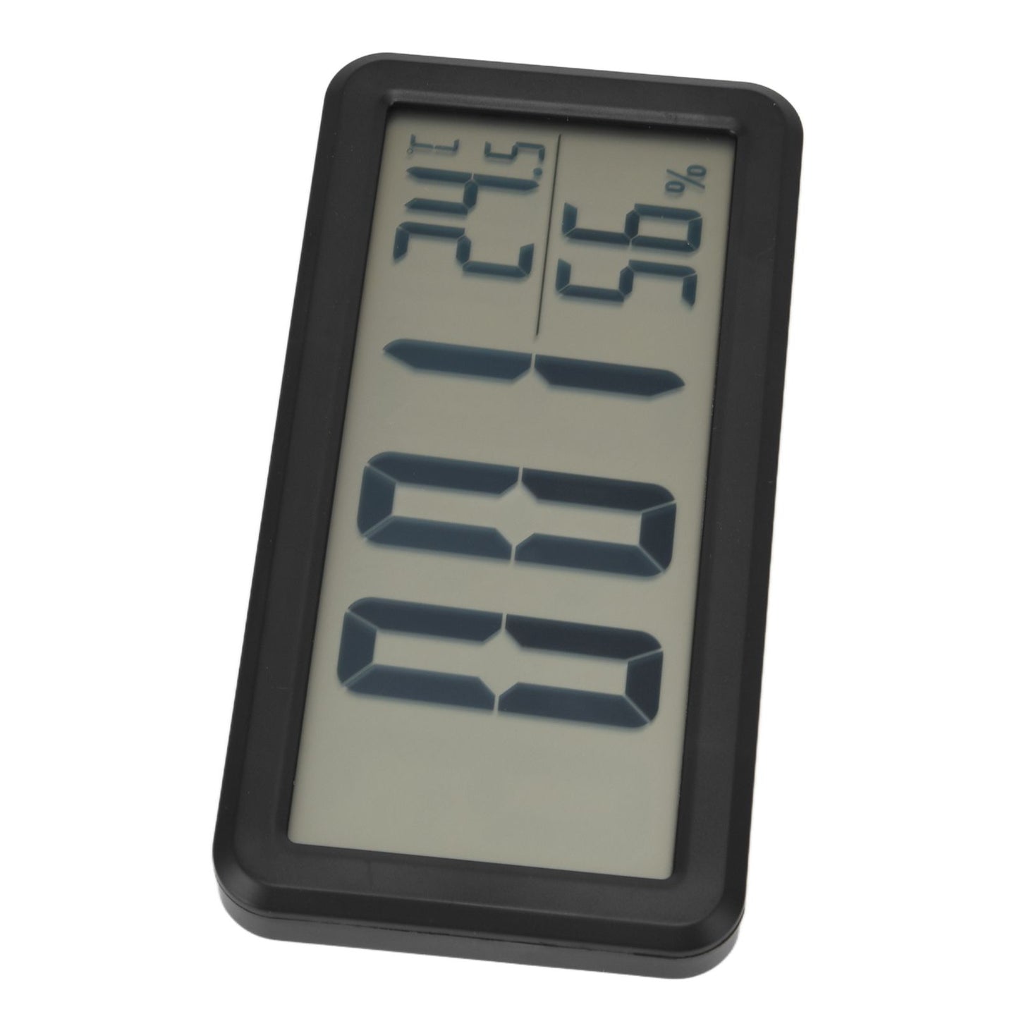 Digital Alarm Clock Portable Black Temperature Humidity Wall Mounted LCD Digital Electronic Clock for V1294-YM0523-3115220031411