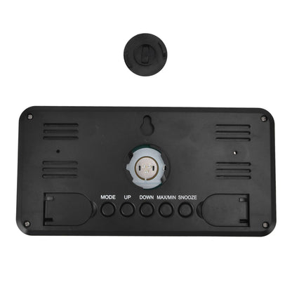 Digital Alarm Clock Portable Black Temperature Humidity Wall Mounted LCD Digital Electronic Clock for V1294-YM0523-3115220031411