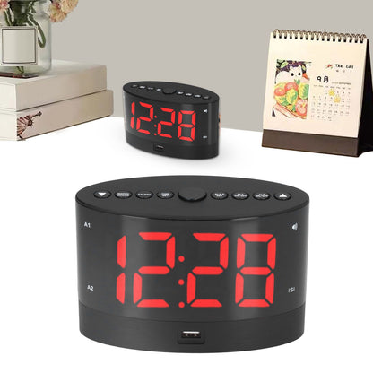 Digital Alarm Clock USB Charging Alarm Clock with 3 Vibration Modes and 2 Time Modes V1294-YM0523-3115220032811