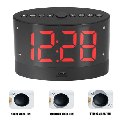 Digital Alarm Clock USB Charging Alarm Clock with 3 Vibration Modes and 2 Time Modes V1294-YM0523-3115220032811