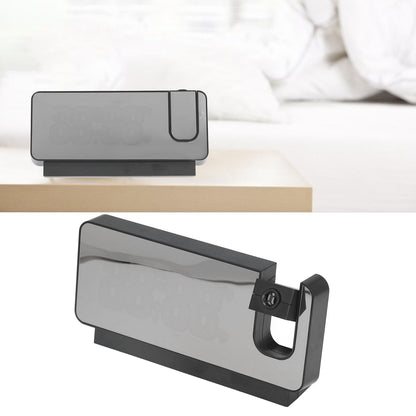Digital Alarm Clock 180 degrees Rotatable Projection 4 Level Brightness LED Mirror Display for Home Office V1294-YM0523-3115220033011