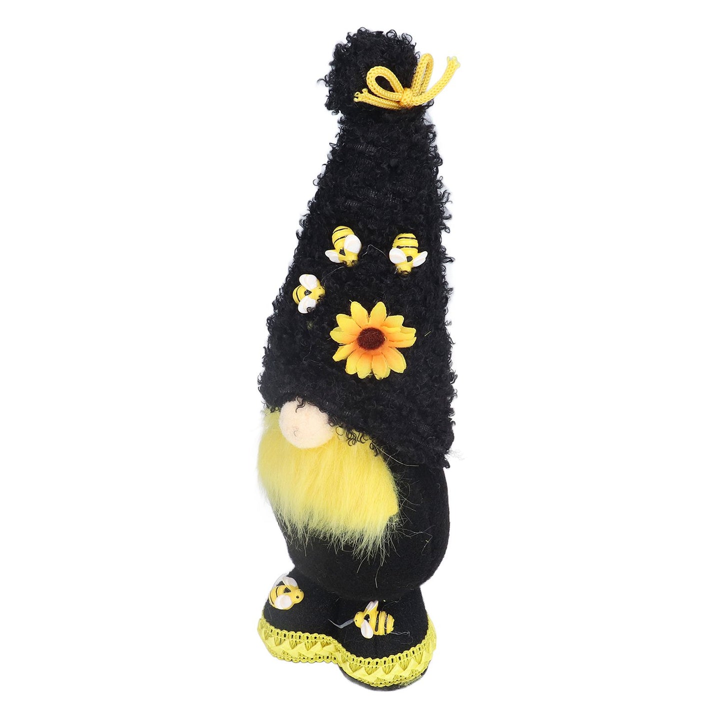Faceless Doll Delicate Cute Mascot Plush Gnome with Yellow Sunflower Flower Gnome Doll for Easter Wedding V1294-YM0523-3115220033311