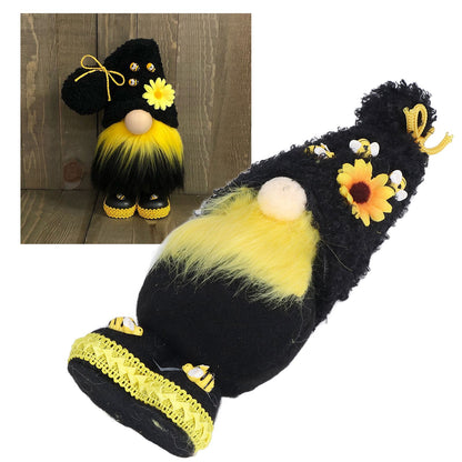 Faceless Doll Delicate Cute Mascot Plush Gnome with Yellow Sunflower Flower Gnome Doll for Easter Wedding V1294-YM0523-3115220033311