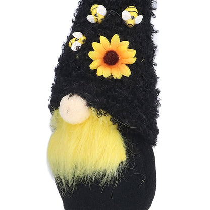 Faceless Doll Delicate Cute Mascot Plush Gnome with Yellow Sunflower Flower Gnome Doll for Easter Wedding V1294-YM0523-3115220033311