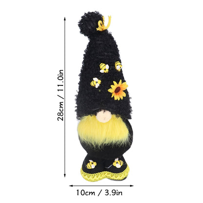 Faceless Doll Delicate Cute Mascot Plush Gnome with Yellow Sunflower Flower Gnome Doll for Easter Wedding V1294-YM0523-3115220033311