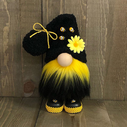 Faceless Doll Delicate Cute Mascot Plush Gnome with Yellow Sunflower Flower Gnome Doll for Easter Wedding V1294-YM0523-3115220033311