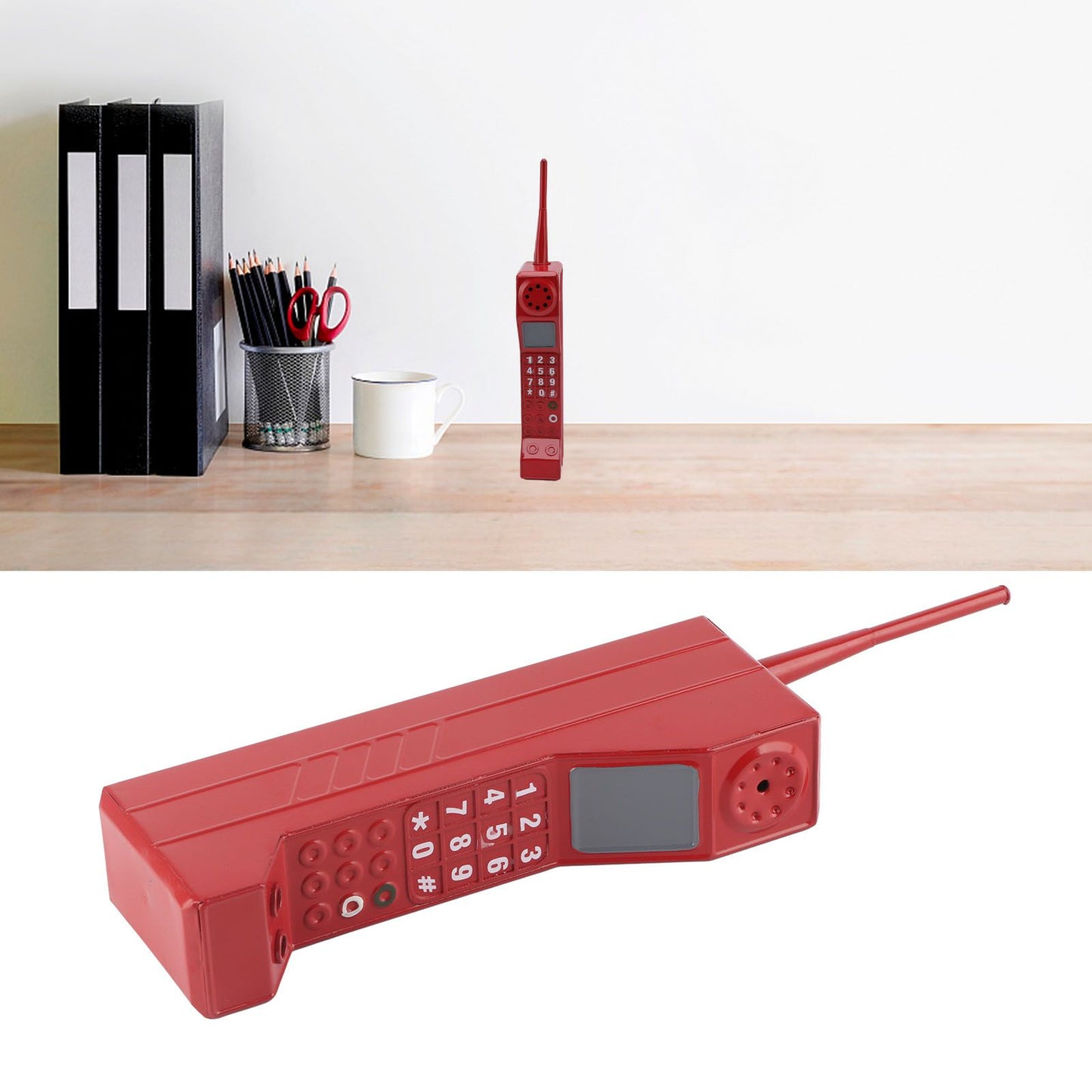 Retro Brick Cell Phone Ornament Vintage Cellular Phone Model Simulation Photographic Props Stylized Ornaments V1294-YM0523-3115220036112