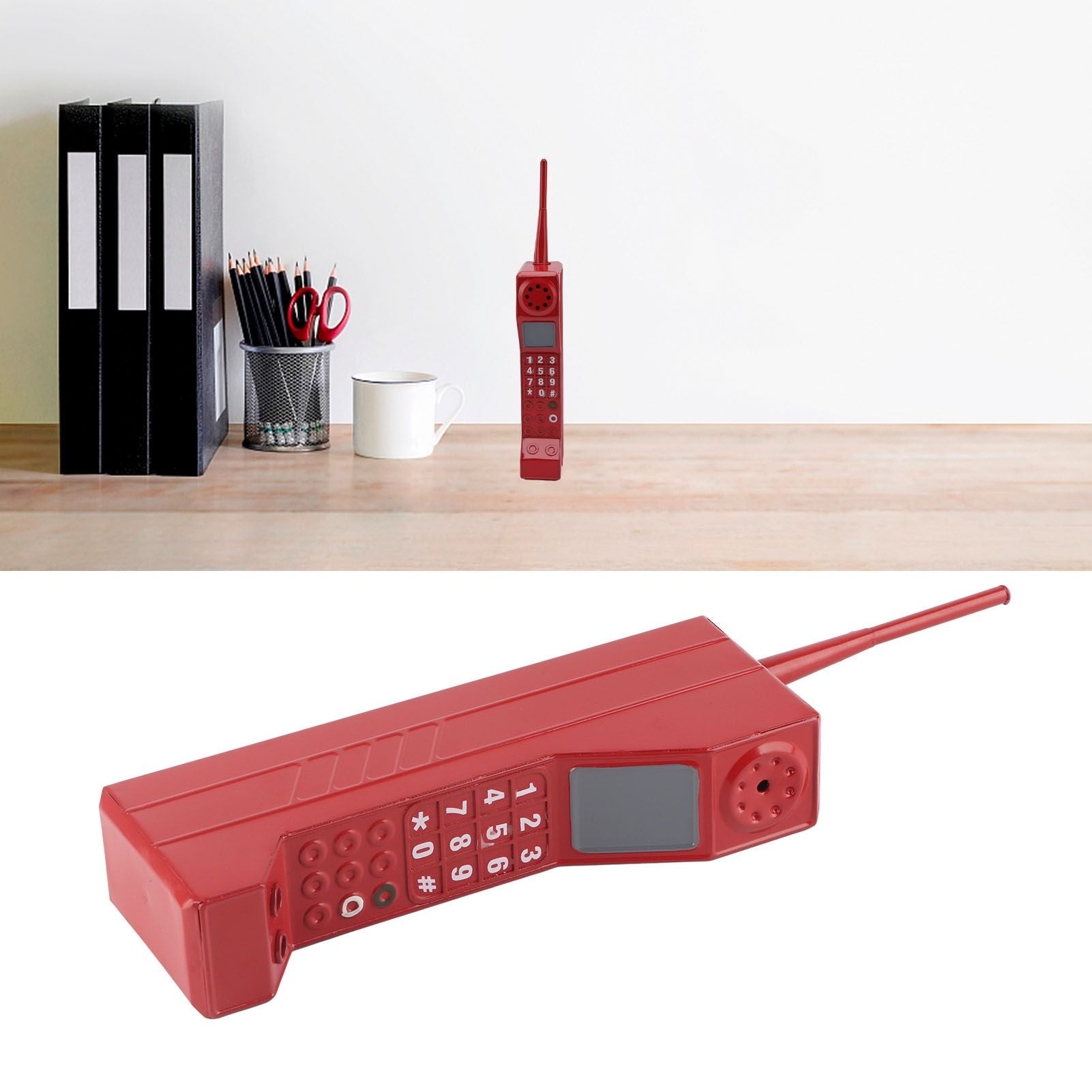 Retro Brick Cell Phone Ornament Vintage Cellular Phone Model Simulation Photographic Props Stylized Ornaments V1294-YM0523-3115220036112