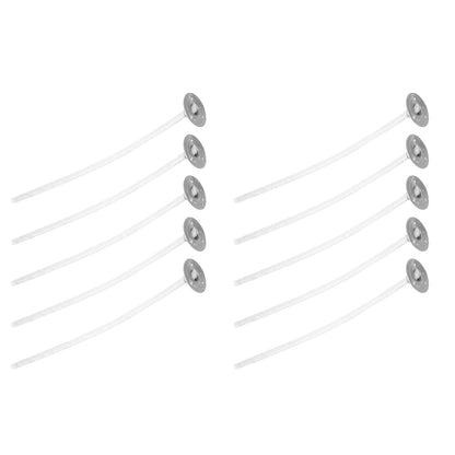 50Pcs Candle Wicks Pre Waxed Cotton Core Wicks with Base for DIY Scented Candle Making 8cm / 3.1in V1294-YM0523-3115220036211