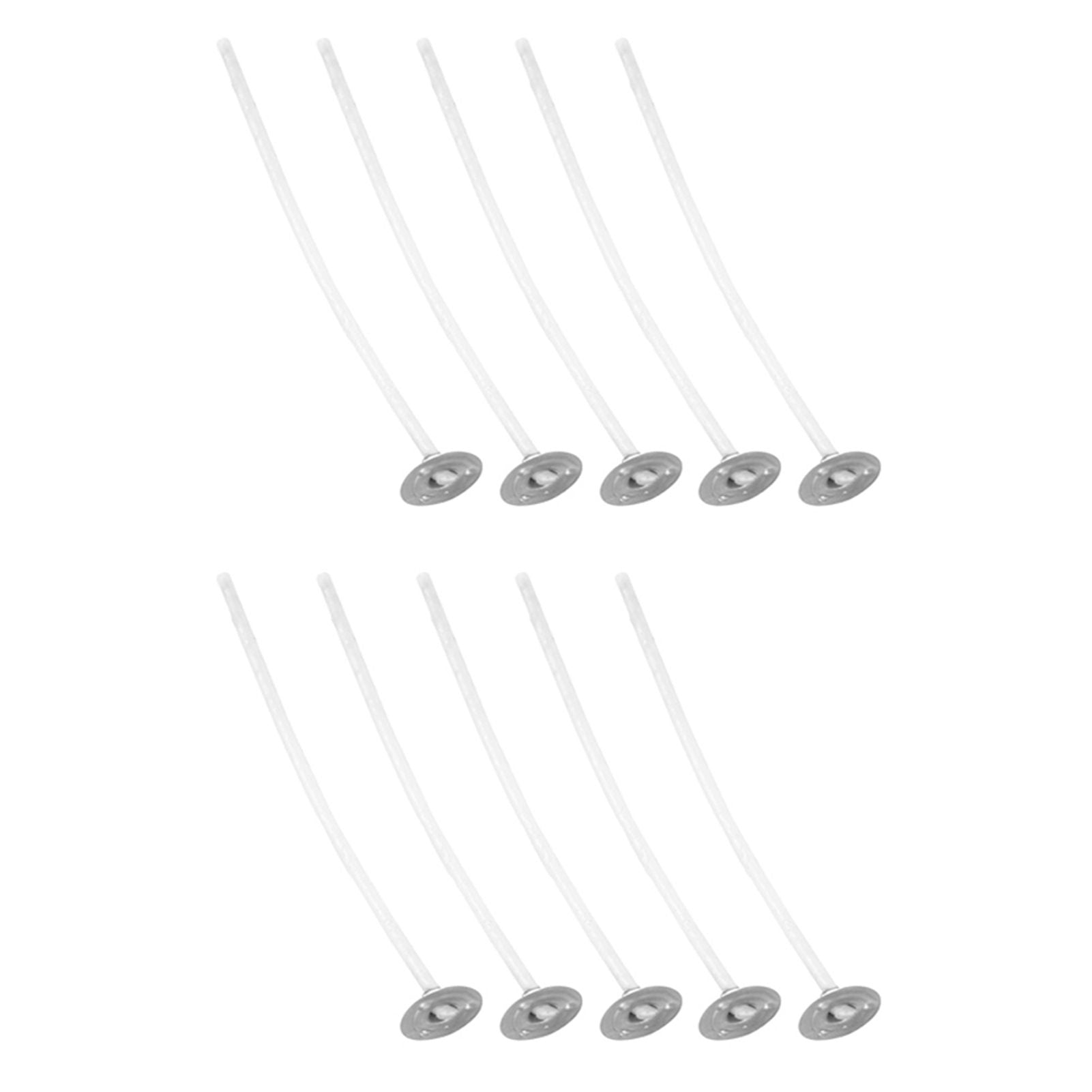 50Pcs Candle Wicks Pre Waxed Cotton Core Wicks with Base for DIY Scented Candle Making 8cm / 3.1in V1294-YM0523-3115220036211