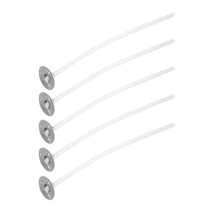 50Pcs Candle Wicks Pre Waxed Cotton Core Wicks with Base for DIY Scented Candle Making 8cm / 3.1in V1294-YM0523-3115220036211