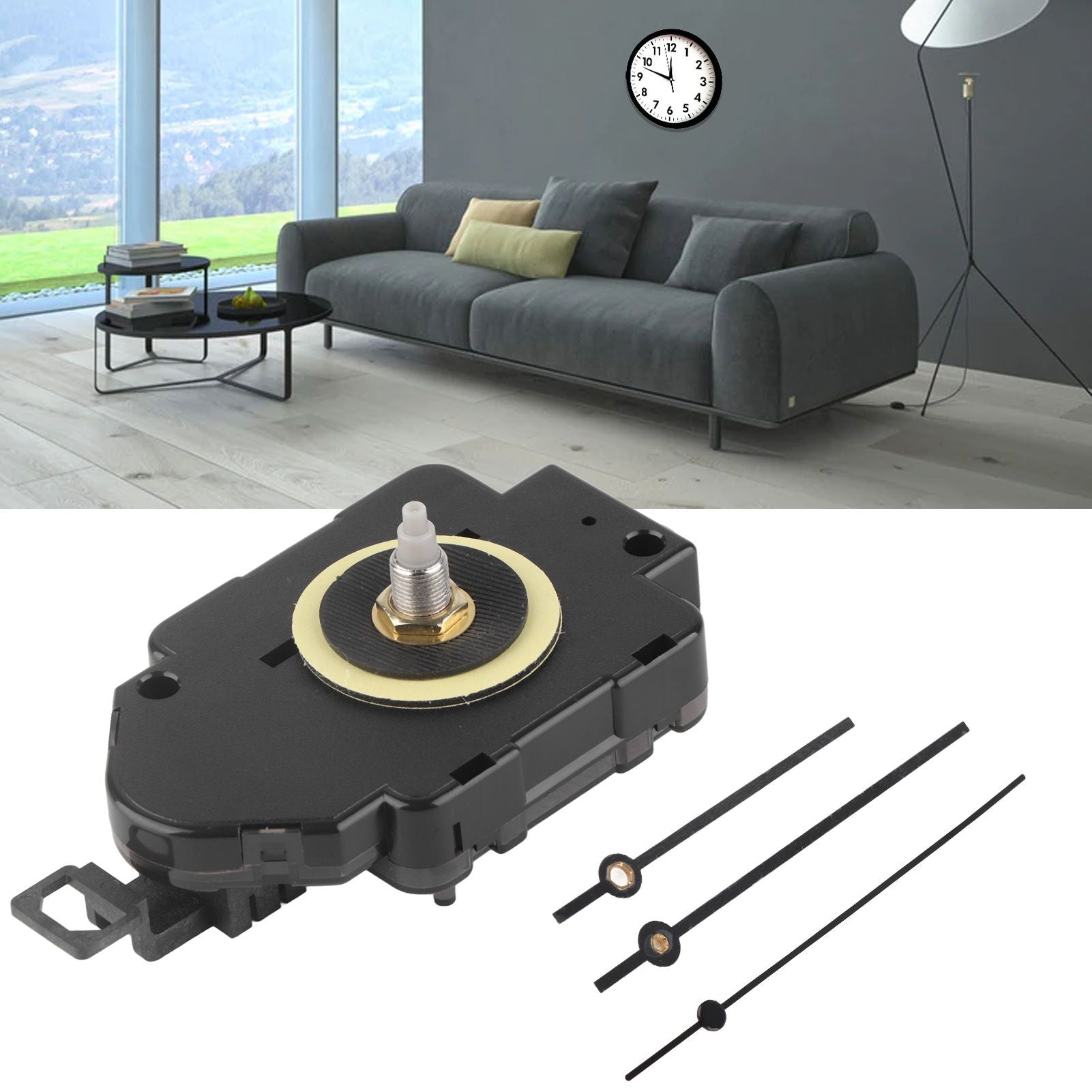 DIY Movement Kits Battery Power Supply Accurate Timekeeping Quiet Noiseless ABS Plastic Pendulum Type V1294-YM0523-3115220038311