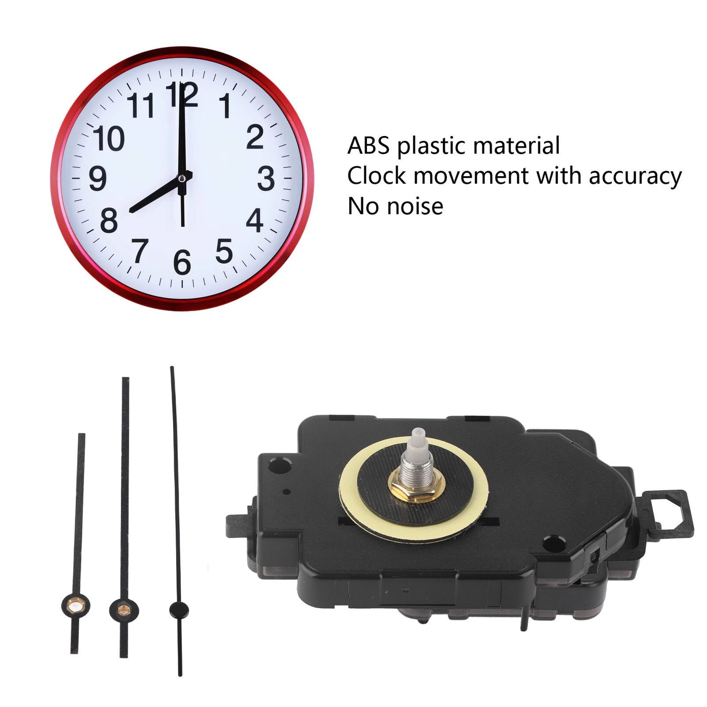 DIY Movement Kits Battery Power Supply Accurate Timekeeping Quiet Noiseless ABS Plastic Pendulum Type V1294-YM0523-3115220038311