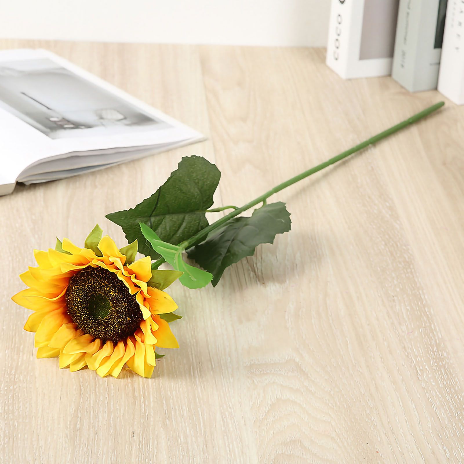 Artificial Sunflower Simulation Flower Silk Cloth for Home Living Room Decoration Wedding Bouquet Prop 7 V1294-YM0523-3115220038511