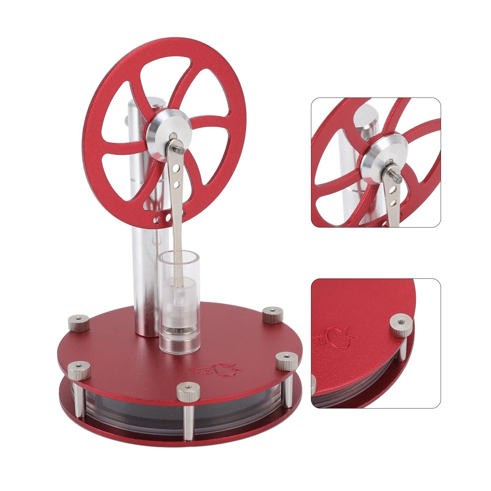 Stirling Engine Model Low Temperature Differential Education Toy Metal Hot Air Engine Motor for Kids Learning V1294-YM0523-3115220039111