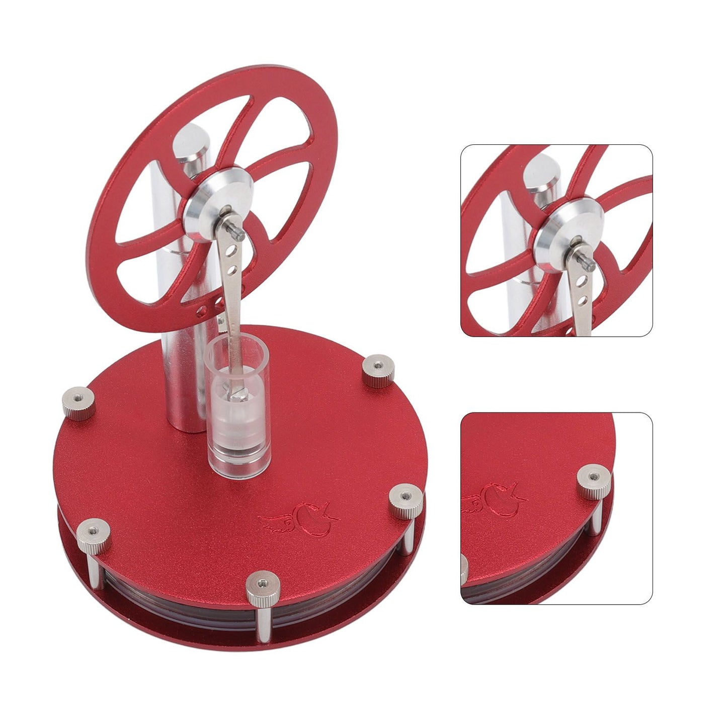 Stirling Engine Model Low Temperature Differential Education Toy Metal Hot Air Engine Motor for Kids Learning V1294-YM0523-3115220039111
