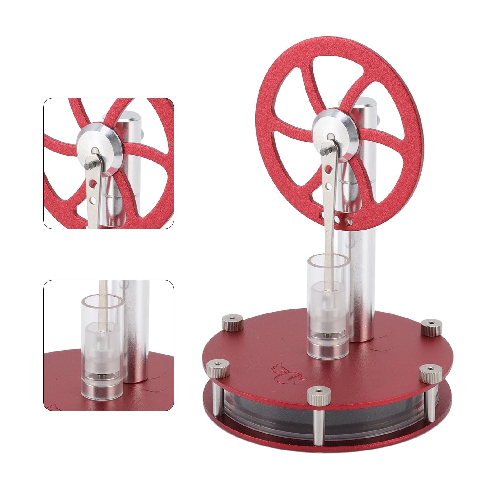Stirling Engine Model Low Temperature Differential Education Toy Metal Hot Air Engine Motor for Kids Learning V1294-YM0523-3115220039111