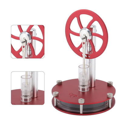 Stirling Engine Model Low Temperature Differential Education Toy Metal Hot Air Engine Motor for Kids Learning V1294-YM0523-3115220039111