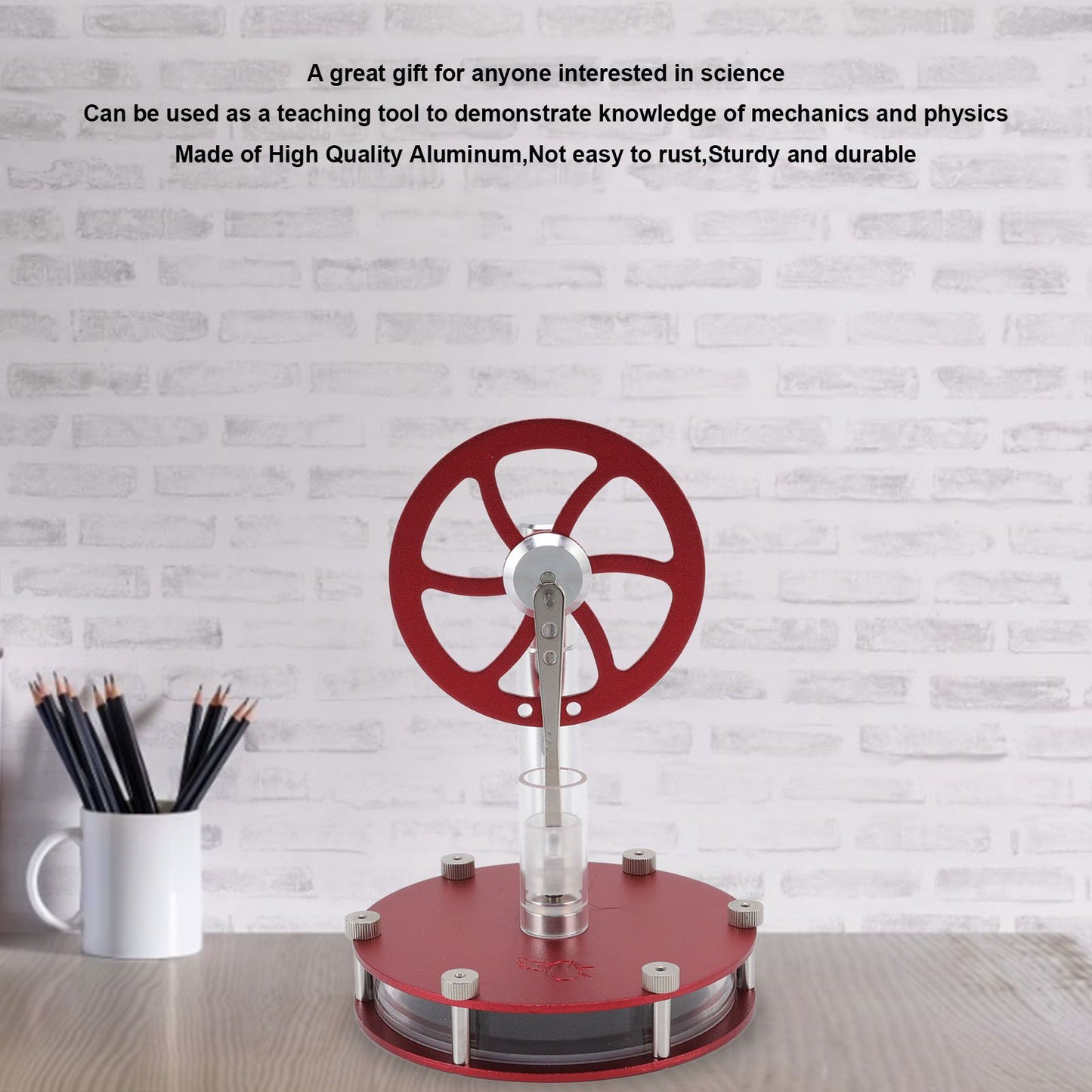 Stirling Engine Model Low Temperature Differential Education Toy Metal Hot Air Engine Motor for Kids Learning V1294-YM0523-3115220039111
