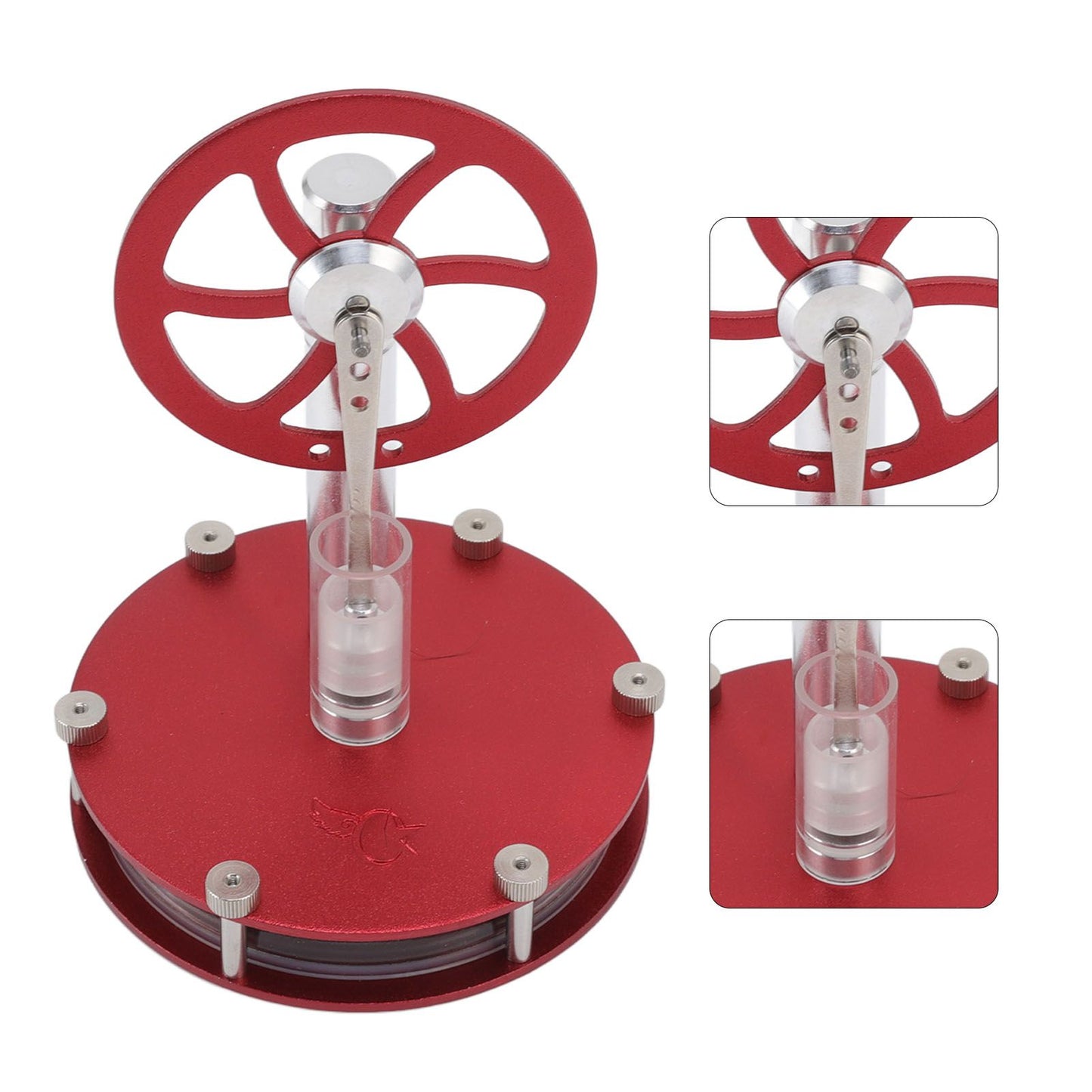 Stirling Engine Model Low Temperature Differential Education Toy Metal Hot Air Engine Motor for Kids Learning V1294-YM0523-3115220039111