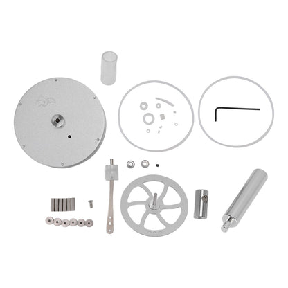 Low Temperature Stirling Engine Model Aluminum Physical Experimental Engine Model Kids Educational Toy V1294-YM0523-3115220039211