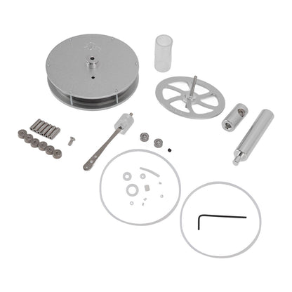 Low Temperature Stirling Engine Model Aluminum Physical Experimental Engine Model Kids Educational Toy V1294-YM0523-3115220039211