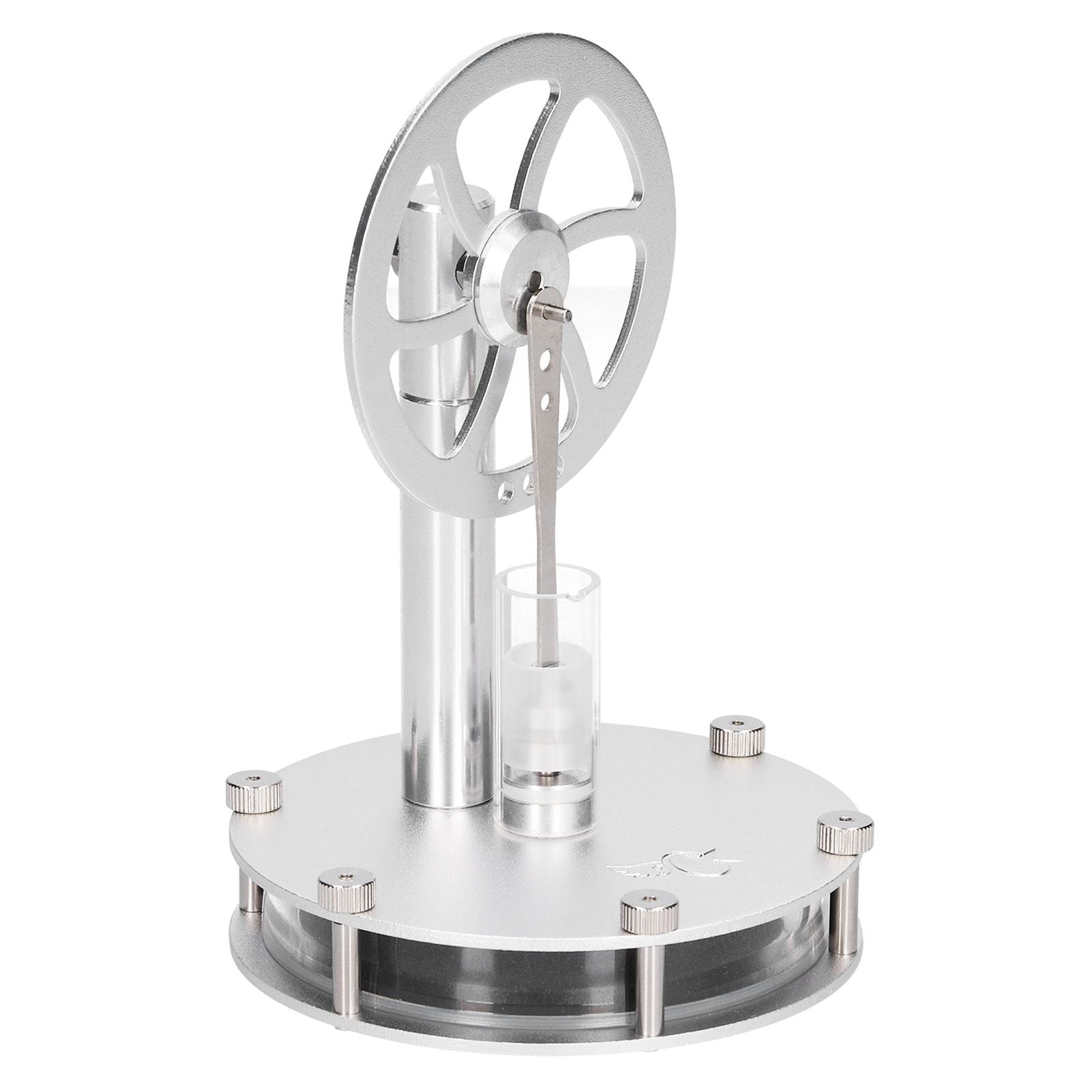 Low Temperature Stirling Engine Model Aluminum Physical Experimental Engine Model Kids Educational Toy V1294-YM0523-3115220039211