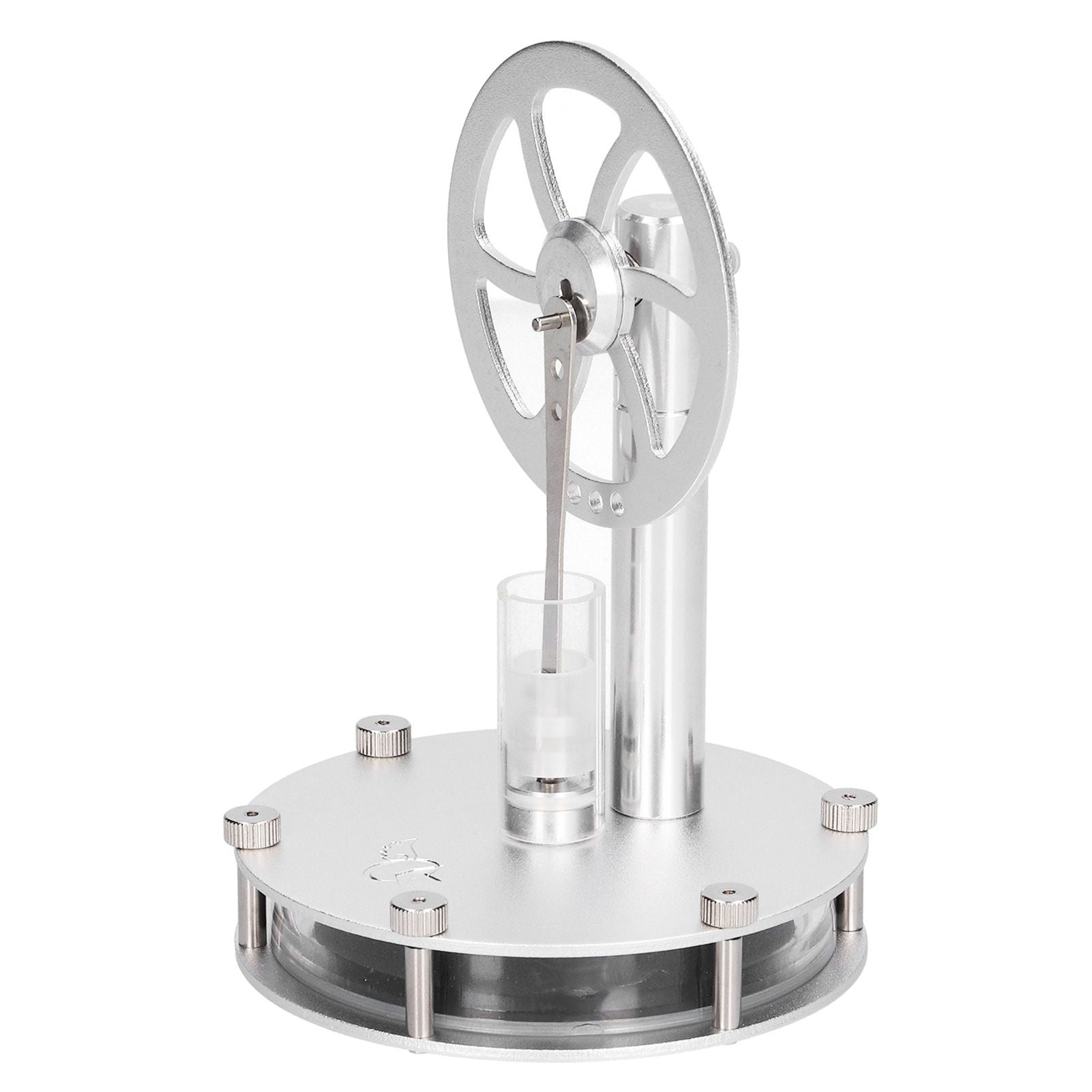 Low Temperature Stirling Engine Model Aluminum Physical Experimental Engine Model Kids Educational Toy V1294-YM0523-3115220039211