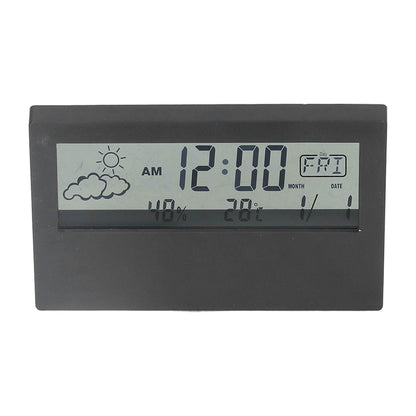 LCD Alarm Clock Transparent Multifunctional Large Screen Display Battery Powered Digital Alarm Clock for Home V1294-YM0523-3115220042212