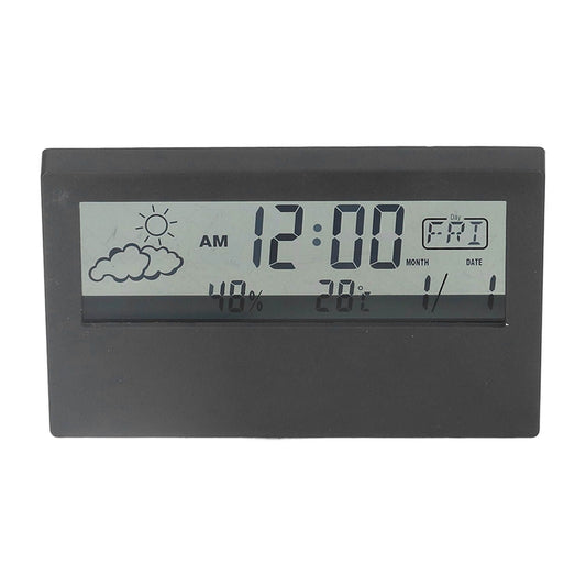 LCD Alarm Clock Transparent Multifunctional Large Screen Display Battery Powered Digital Alarm Clock for Home V1294-YM0523-3115220042212