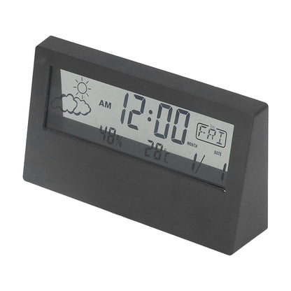 LCD Alarm Clock Transparent Multifunctional Large Screen Display Battery Powered Digital Alarm Clock for Home V1294-YM0523-3115220042212