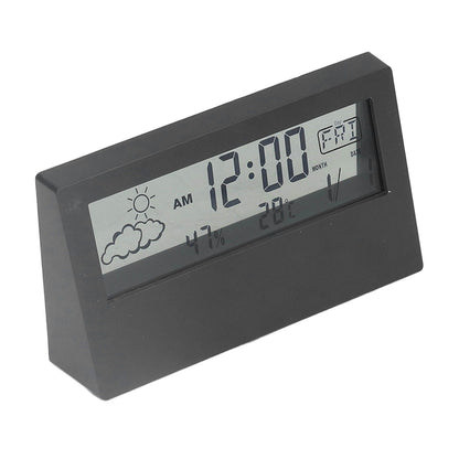 LCD Alarm Clock Transparent Multifunctional Large Screen Display Battery Powered Digital Alarm Clock for Home V1294-YM0523-3115220042212