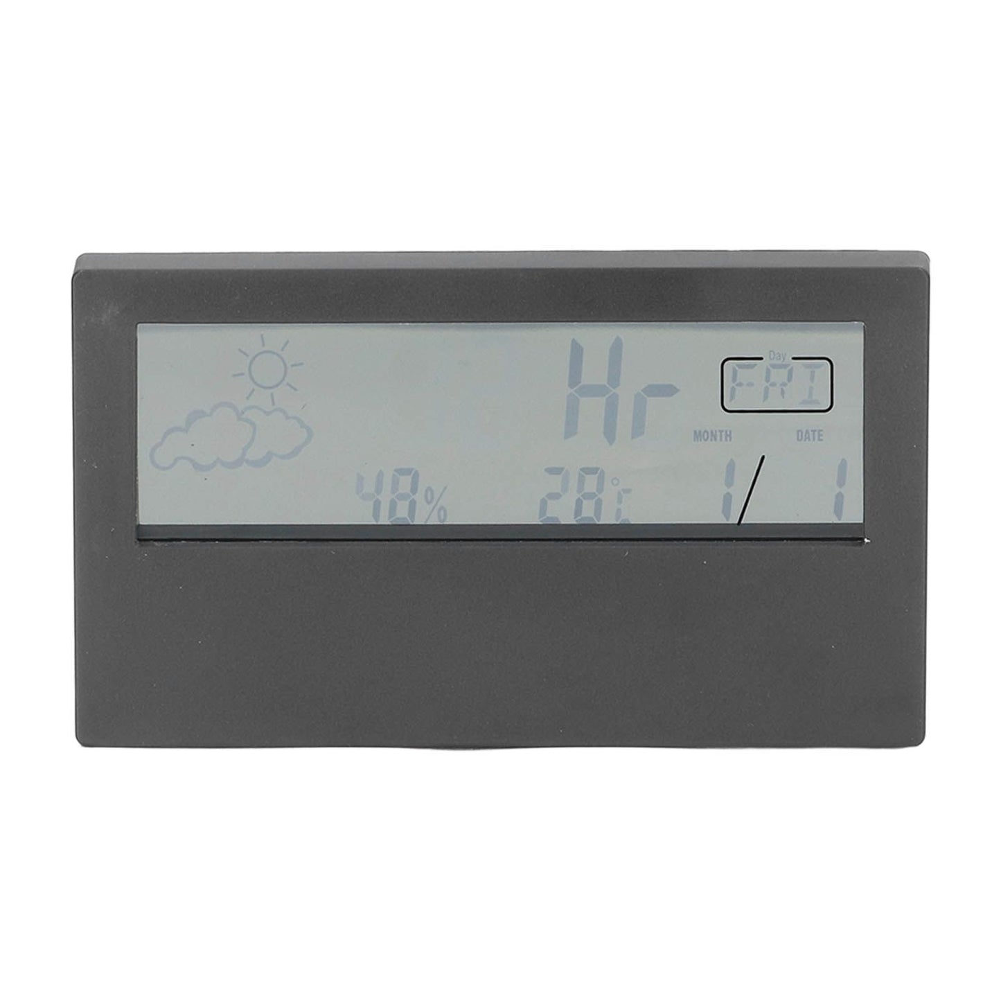 LCD Alarm Clock Transparent Multifunctional Large Screen Display Battery Powered Digital Alarm Clock for Home V1294-YM0523-3115220042212