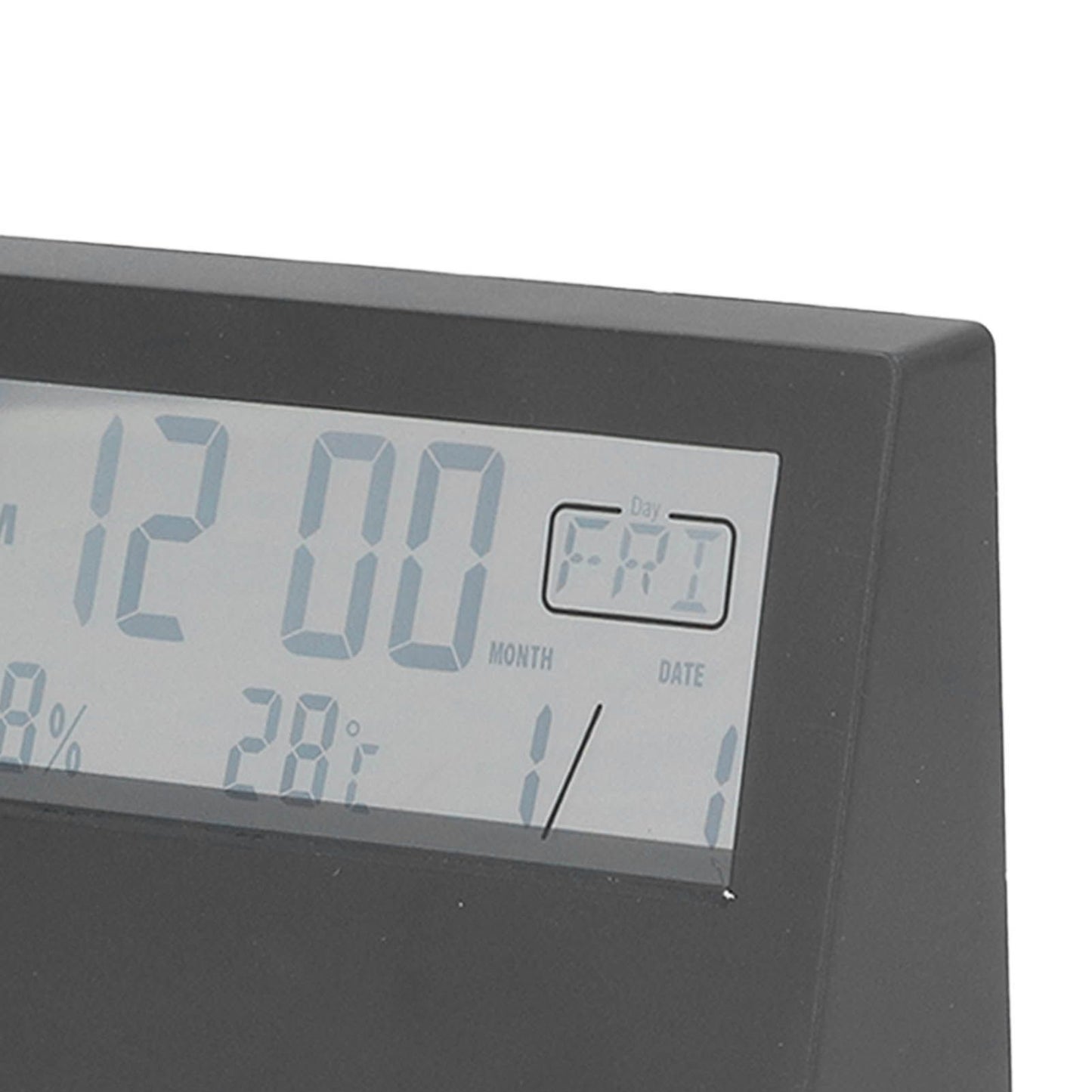 LCD Alarm Clock Transparent Multifunctional Large Screen Display Battery Powered Digital Alarm Clock for Home V1294-YM0523-3115220042212